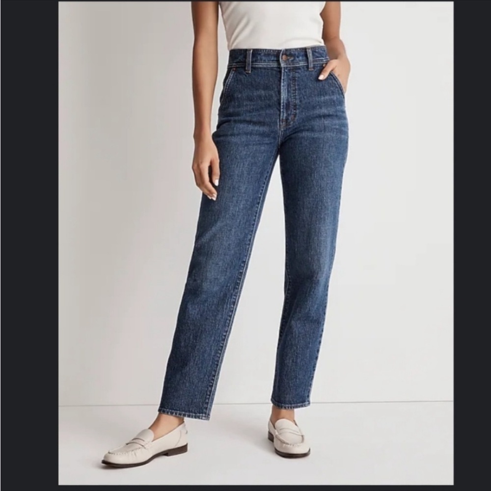 Madewell Perfect Vintage Straight High Waisted Jeans W26 medium wash